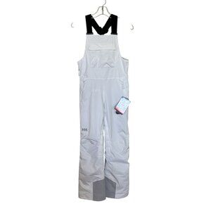 Helly Hansen Snow Ski Bibs Size XS White Legendary Insulated